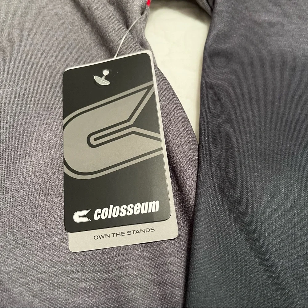 NWT Nebraska Cornhuskers Gray/Black Quarter Zip Pullover Top Colosseum Men’s XL - Picture 6 of 14